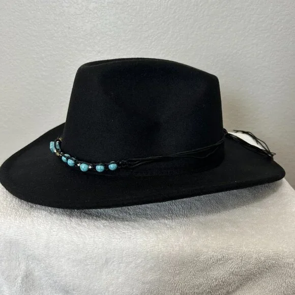 NWOT Cowboy/Cowgirl Hat Band With Faux Turquoise Stones SKU 172 - Picture 3 of 5
